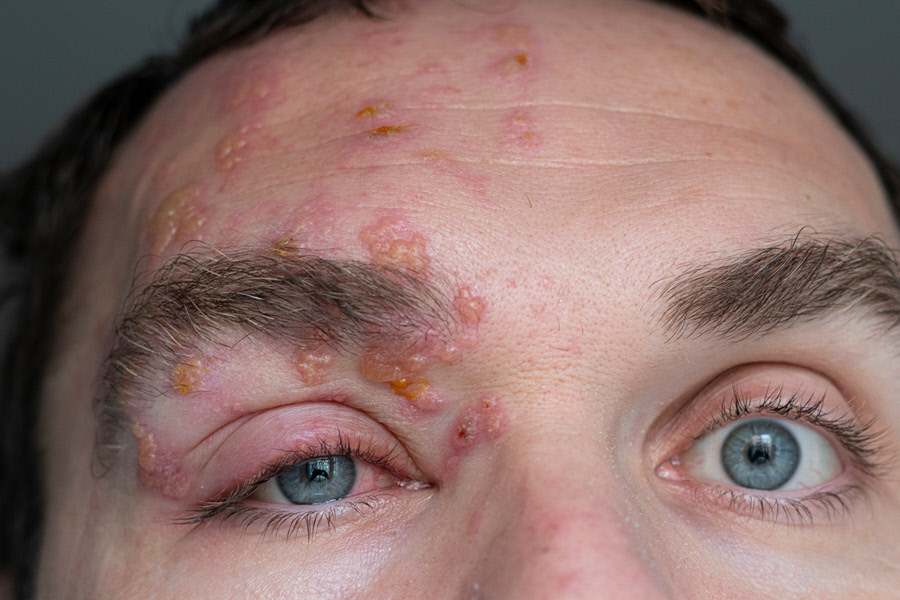 Eye Manisfestation Of Shingles Herpes Zoster Eye Patient